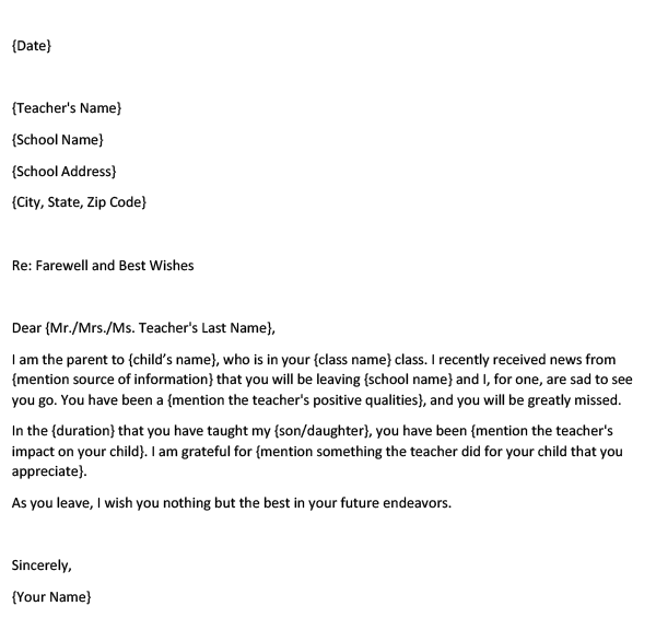 sample-farewell-letter-to-teacher-from-parent-with-template